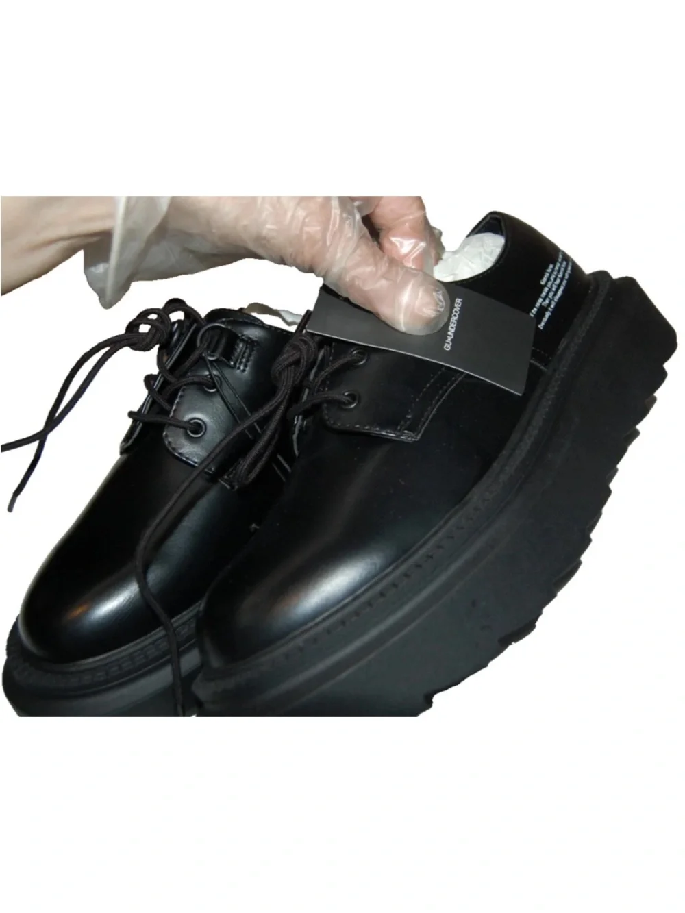 Undercover Black Chunky Platform Derby Shoes
